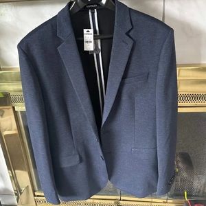 Express navy blue men’s sport coat size 42S; new/never worn with tags on